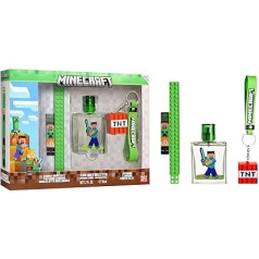 Minecraft 50ml EDT Bracelet and Keyring Set
