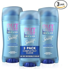 Secret Outlast Invisible Solid Completely Clean 3PK Xtend Deodorant 48-Hour
