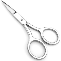 Utopia Care Eyebrow Scissors, Professional Stainless Steel Small Scissors for Men and Women, Nose Hair Scissors for Grooming Moustache, Beard, Eyelashes, Ear Hair Trimming, Silver