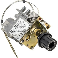 630 Gas Temperaturregelventil 100-340°C für PO Alpha/Bifronte/Gamma/Omega Backofen, Minisit 50mbar Regler mit Edelstahlsonde