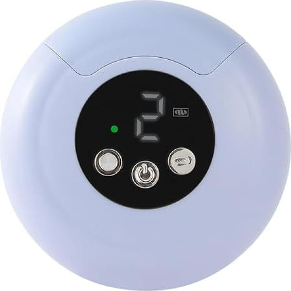 Elektrische Nagelkunstwerkzeuge mit Beleuchtungsfunktion, tragbare ABS 2 in 1 Elektro Polierautomatik Nagelknipser, Purpur