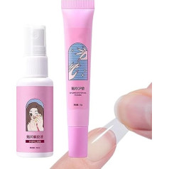 Klebstoff für die Fingernägel | Zehen-Haftgel Set - Tip-Entferner für die Nägel,für Damen, Jugendliche, Mütter, zu Hause, Maniküre, Salon-Service, Pediküre, Reparatur sowie für den privaten