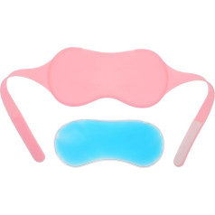 1 Set Sleep Mask with Cooling Function Made of Soft Silicone Lightproof Eye Mask for Undisturbed Sleep Elastic Design for Travel and Home Against Dark Circles and Fatigue
