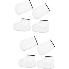 Healeved 4 Pairs Hand Mask Foot Hand Care Set Hand Care Set Wedding Hats for Women Wax Liner for Hands Gloves Heat Protection Mitten Foot Bath Covers Spa Paraffin Remover