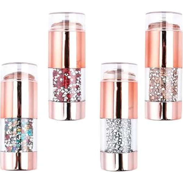 4 Stück Nagelstempel mit Silikon Manikürestiften und Schutzkappen Bunte Strassstempel für Präzise Musterübertragung zu Hause und Selbstgemacht Nageldesign