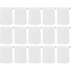 Gatuida 15 Pieces Exfoliating Mesh Soap Bags - Foam Mesh Soap Storage Bags with Drawstring - Foam Bags for Outdoor Use
