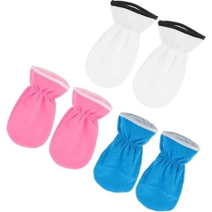 3 Pairs of Paraffin Wax Gloves Skin Care for Hands Reusable Hand Masks White Blue for Effective Hand Care and Skin Rejuvenation