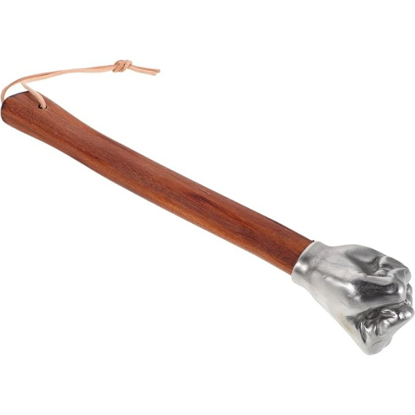 Creative Fist-Shaped Steel Hammer with Wooden Handle, Multifunctional Small Demolition Hammer for Garden, Car and Emergency, Compact Heavy Duty Hammer for Concrete and Metal