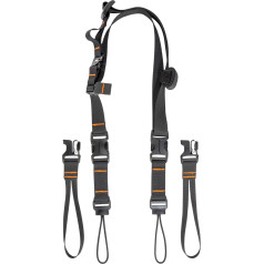Tatonka Camera Strap - Practical Carry Strap Set for the Camera with Adapters for Attaching Directly to the Camera - 120 x 3.8 cm