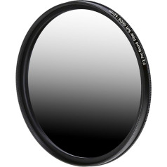Rollei F:X Pro Soft GND 8 Grey Gradient Round Filter with Rotating Ring for Adjusting Gradient Along Rotation Axis. Ideal for Landscape and Architecture Photography (62mm)