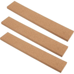 Zerodeko Pack of 3 Self-Adhesive Cork Strips for Walls as Memo Wall Strips and Office Pin Board Strips Made of Cork for Wall Decoration and Notes