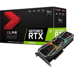 PNY GeForce RTX™ 3070 Ti 8 GB XLR8 Gaming Revel Epic-X RGB™ Dual Fan Graphics Card LHR