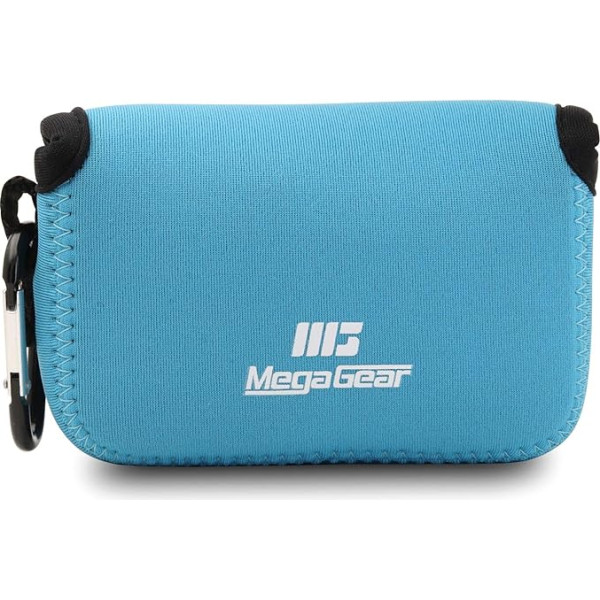 MegaGear ''Ultra Light'' Neoprene Camera Case Bag with Carabiner for Olympus TG-4, Sony DSC-RX100 IV Digital Camera (Blue)