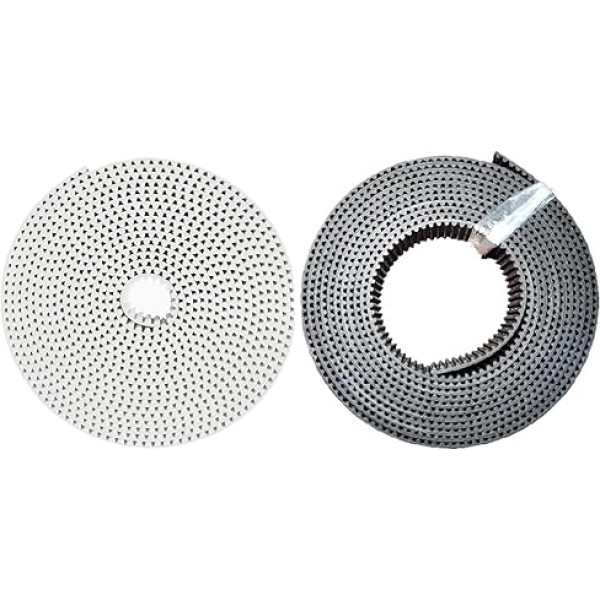 LIUCH Polyurethan PU HTD 5M 15 Zahn HTD5M 25 Zahnriemen Ersatz Offene Endete Übertragung Förderband Maschine Gürtel Stick Gürtel(20meter,White color,27mm)