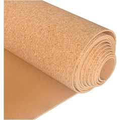 Cork Bulletin Board Roll 1.22 x 6.56 m (10mm) DIY Wall Decor for School Home Office Brown Frameless Cork Board on Roll Easy Install Cork Board Tiles Ideal for Pinnwas