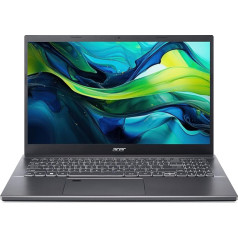 Acer Aspire 5 (A515-57-58LU) Laptop, 15.6 FHD Display, Intel Core i5-1235U, 16GB RAM, 512GB SSD, Intel Iris Xe Graphics, Windows 11, QWERTZ Keyboard, Grey