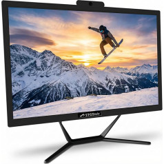 STGsivir All in One PC, 24 Inch FHD Display, Core i7 up to 4.0 GHz, RAM 16 GB, 512 GB SSD, WiFi, BlueTBoth 5.0, Windows11 Pro, Black