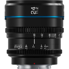 SIRUI Night Walker 24 mm Cine Lens with Manual Focus, T1.2 Large Aperture Lens and S35 Frame Prime Lens for L Mount for Sigma FP, S5/S5II/S5IIX, (MS24L-B, L Mount, Black)