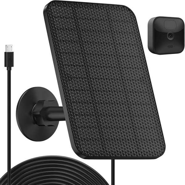 4W Solar Panel Compatible with Blink Camera for Blink Outdoor 4 (4th Generation)/Blink Outdoor (3rd Generation) XT3 and Blink XT/XT2 Camera, Waterproof Flashing Solar Panel with 13ft Cable