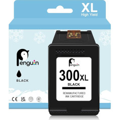 Penguin For HP 300XL 1 Black Ink Cartridge Replacement for Remanufactured Printer Cartridges 300XL for use with PhotoSmart C4600 C4610 C4635 C4640 Deskjet D1660 D1668 D2500 F2420 F4583