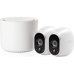 Arlo - Wireless Home Security Camera System with Motion Detection, Night vision, Indoor/Outdoor, HD Video, Wall Mount, Cloud Storage Included, 1 camera kit (VMS3230)