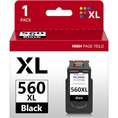 560 XL Ink Cartridges, PG 560 XL Printer Cartridges Black Replacement for Printer Cartridges 560 for Pixma TS5350 TS5350a TS5350i TS5351 TS5351a TS5352 TS5352a TS5353 TS7450 TS7450a TS7451 TS7451A