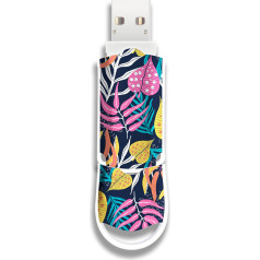 Integral 128GB XPression USB 3.2 Stick in Leaves Design - Vivid and Elegant Memory Stick External Memory Stick for Work, Study and Leisure