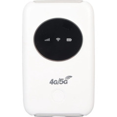Portable WiFi Router, Lightweight 4G Network Bands, Unlocked 5G WiFi, 4G LTE, USB WiFi Modem, SIM Card Slot 300Mbps for Business Trip Party
