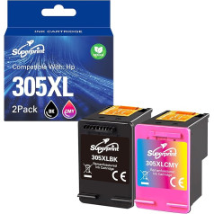 305 XL Cartridges Replacement for HP 305 305XL Printer Cartridge for DeskJet 2710 2720 4120e 4130e DeskJet Plus 4120 Envy 6010 6020 6030 Envy Pro 6420 6430 (Black, Colour)
