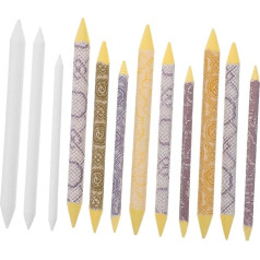 DOITOOL 6 Sets Painting Lubricating Pen Set, Charcoal Erasers for Drawing, Pastel Blending Stump, Sketching Wiping Pen, Mixing Stick, Sketch Accessories, Stumps Mixing Sketch Tools, Paper