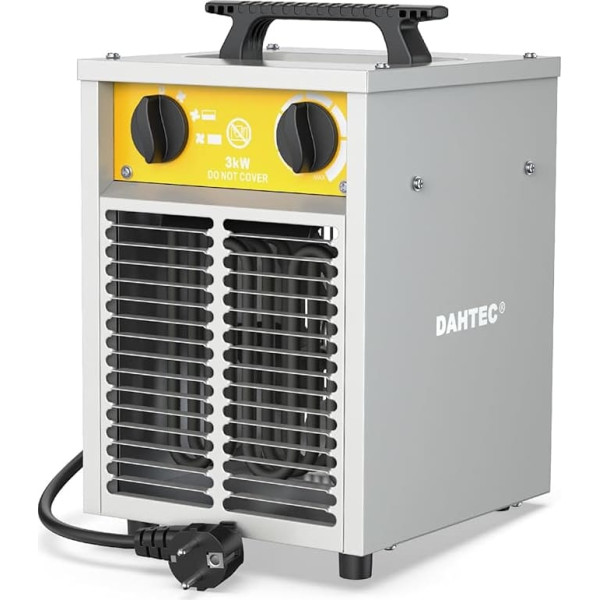 Electric Fan Heater Construction Heater 3000 Watt Electric Heater Construction Dryer with Thermostat Electric Heater with 3 Heat Settings Heater Fan for Garage, Construction Site
