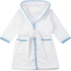 Generisch Toddler Kids Baby Boys Girls Solid Bathrobes with Hood Warm Flannel Night Robe Sleepwear Cute Warm Pyjamas Robe