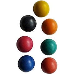 Crabby Set of 8 Coloured Removable Rubber Balls with Velvet Pouch