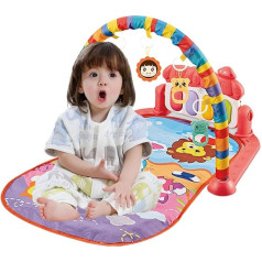 Baby-Spielmatten | Spielmatte für Babys | Aktivitäts-Gymnastikmattengrube mit Abnehmbarer Matte mit sensorischem Spielzeug für Neugeborene Kleinkinder zur Entwicklung von Motorik und Kognition