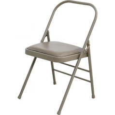 Yoga Chair, Pilates Chair, Yoga Inversion Chair, Backless Yoga Chair Props, Yoga Chair Iyengar, Grey, 31.5 inches