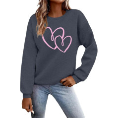 Valentine's Day Gifts for Men Women Valentine's Day Relaxed Fit Hoodie without Hood Cute and Stylish Sweatshirt