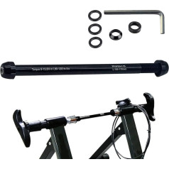 Durchachs-Fahrradtrainer – Hinterradadapter | verstellbarer 12 x 142–148 mm Spieß | Legierungsdesign mit Unterlegscheiben und Schraubenschlüssel – kompatibles Indoor-Fahrradtrainer-Zubehör für Damen