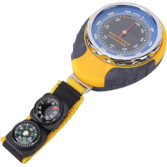 Aramox Pointer Höhenmesser, 4-in-1 Outdoor Kompass & Barometer Misst Höhe (0-5000m), Luftdruck, Temperatur (-30-50°C), Keine Batterie Benötigt für Wandern & Luftfahrt