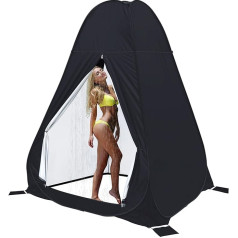 Duschzelt Camping Pop Up Toilettenzelt 2-4 Mann Umkleidekabine WC Zelte Mobile Tragbares Camping Großes Duschkabine Faltbare Klozelt für Outdoor Wandern Strand Inklusive Tragetasche & Zubehö