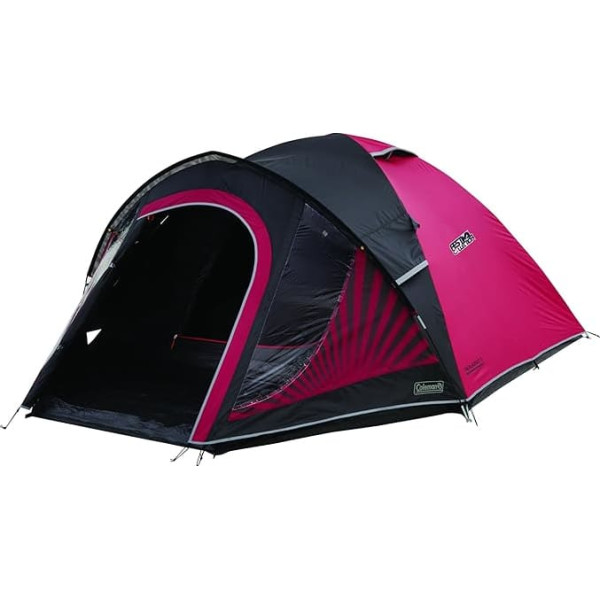 Coleman Blackout 3/4 Person 3/4 Man Tent Igloo Tent Festival Tent Lightweight Dome Tent with Awning Patented Night Black Sleeping Cabin Waterproof WS 4500 mm