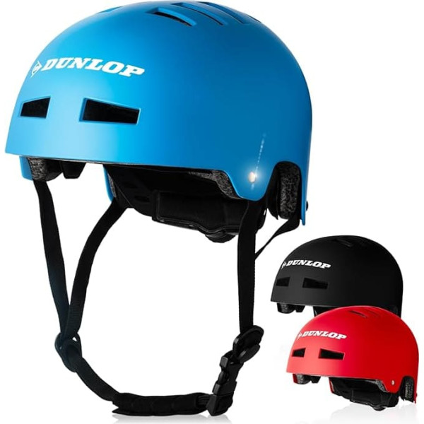 DUNLOP SPORTS Bicycle Helmet Children Teenagers Adults – Test Very Good – Lightweight Robust Urban Allrounder Helmet, 14-Way Ventilated, Quick Release, Car Head Adjustment