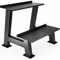 Synergee Kettlebell Storage Rack - Gym Storage Rack for Fitness Equipment Organisation. 2-Tier Shelf for Holding Synergee Kettlebells