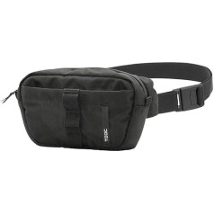 Unisex Adult Marsupio Urban 14 x 24 x 7 cm 2.5 lt Cintura alla Vita, Nero, Unica