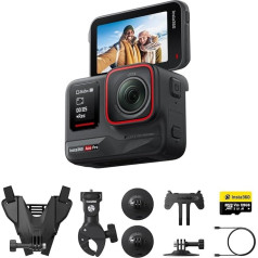 Insta360 Ace Pro Motorcycle Bundle - Waterproof Action Camera with Leica Sensor and AI Noise Reduction for 4K120fps 2.4