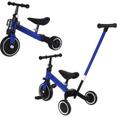 4-in-1 Tricycle Baby Scalable Tricycle Children's Bicycle Balance Bike Scalable Mini Balance Bike with Push Handle and Removable