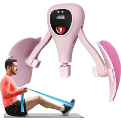 Oberschenkeltrainer für Damen, verstellbarer intelligenter Stärker, verstellbares Oberschenkel-Trainingsgerät mit Display-Zähler, für Frauen, Zuhause, Fitnessstudio, postpartale Muskeln, Hüften
