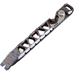 HAZARA Multifunctional EDC Gadget TC4 Titanium Pry Bar Outdoor Survival Defense Pry Bar Camping Bottle Opener Rope Cutter Pocket Clip Large Heavy Duty Lever Tool Coloured