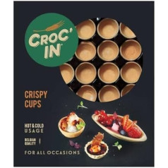 CROC'IN - Cute premium dough bowls for filling - Tart base for sweet pieces - Handmade - 60 pieces