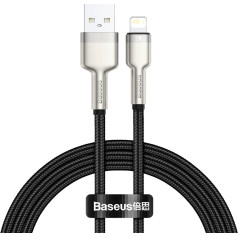 cafule usb savienojuma kabelis ar zibspuldzi 2.4a, 1m (cza)