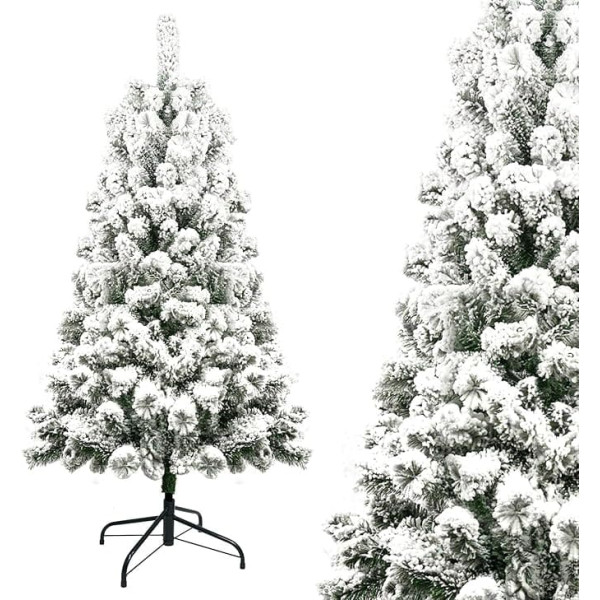 Christmas Tree with Snow 120 cm / 150 cm / 180 cm Pine Tree White